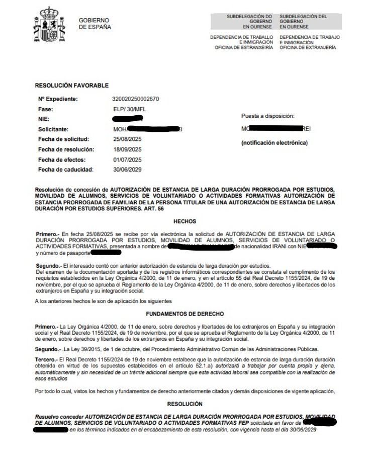 Concesión residencia 1 (datos protegidos)