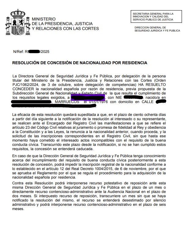 Concesión residencia 2 (datos protegidos)
